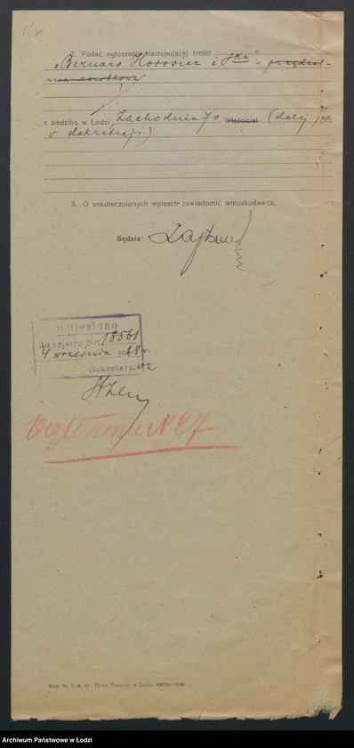 Obraz 19 z jednostki "Chaim Eksztein i s-ka - przędzalnia"