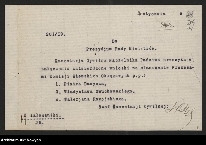 image.from.unit.number "Nominacje i dymisje w Urzędzie Zagospodarowania Odłogów; Państwowym Instytucie Gospodarstwa Wiejskiego; Poznańskim Ziemstwie Kredytowym; Głównym Urzędzie Ziemskim"