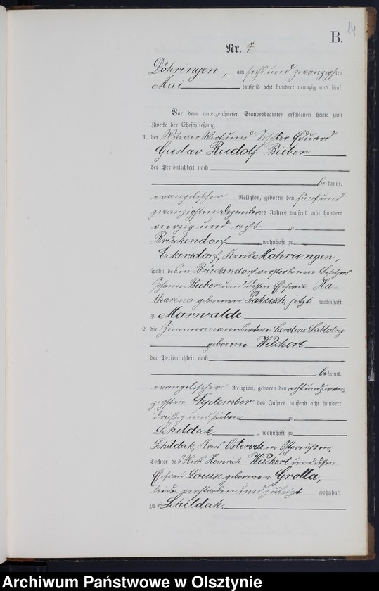 image.from.unit.number "Heiraths-Neben-Register Nr 1 - 22"