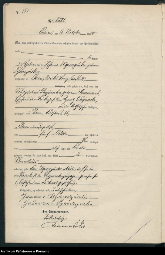 Obraz 13 z jednostki "Księga miejscowa urodzeń"