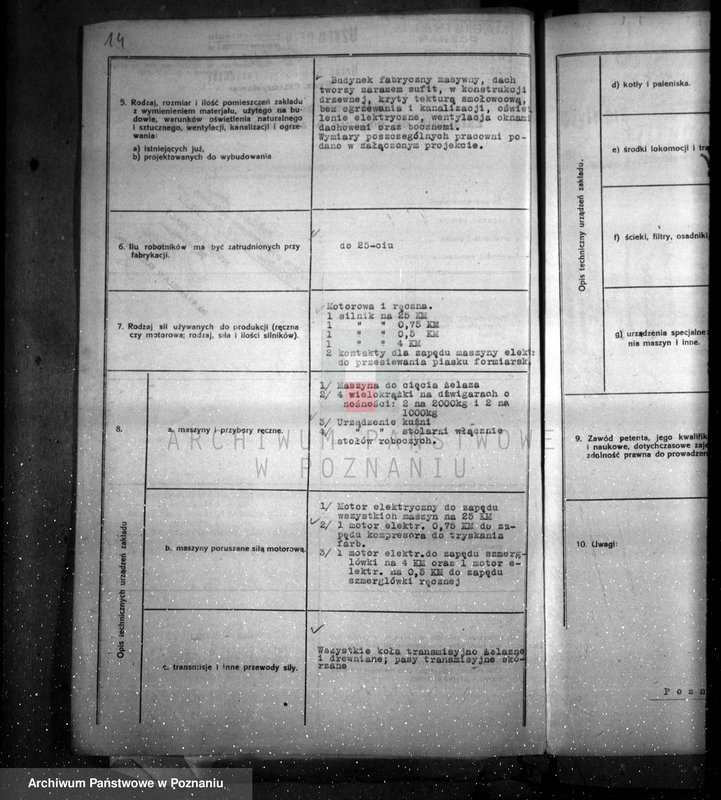 Obraz 18 z jednostki "Zatwierdzenie zakładu przemysłowego /fabr. cieplarń/ Firma Höntsch w Poznaniu"