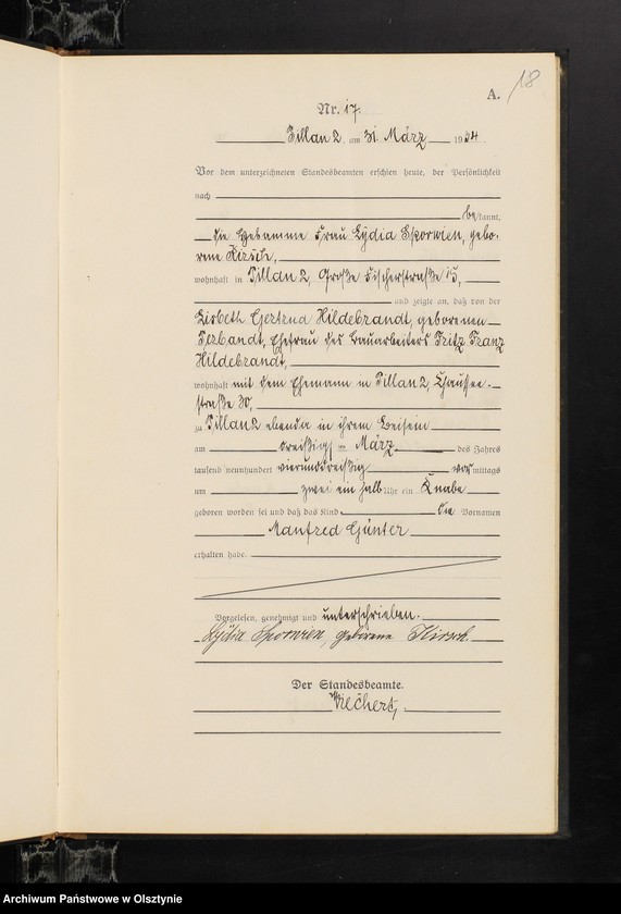 image.from.unit.number "Geburts-Haupt-Register Nr 1 - 88"