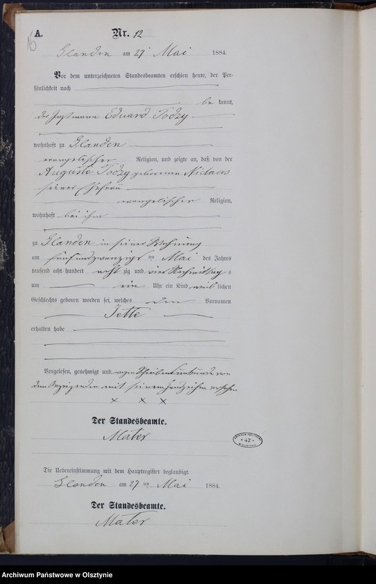 image.from.unit.number "Geburts-Neben-Register Nr 1 - 23"
