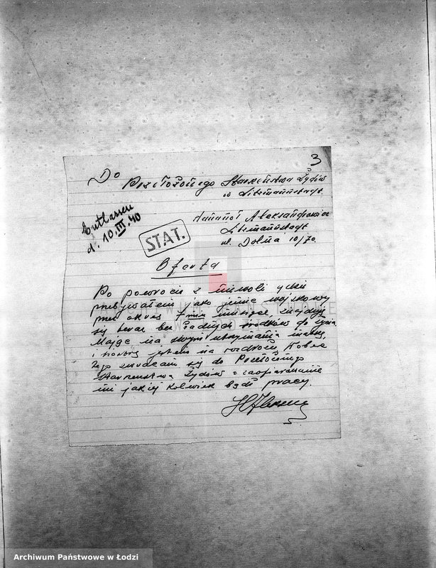 Obraz 6 z jednostki "[Podania o pracę]"