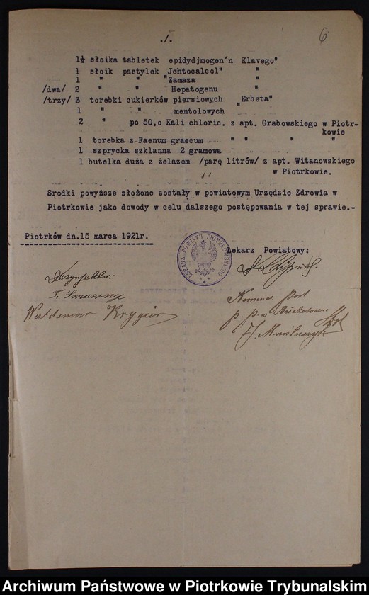 Obraz 8 z jednostki "[Nielegalne praktyki lekarskie i znachorstwo - korespondencja]"