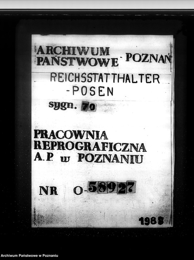 Obraz 1 z jednostki "Verkehr mit der Reichspost- allgemein"