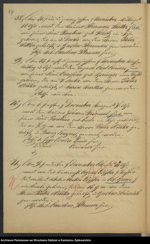 image.from.unit.number "Amtsgericht Schweidnitz Duplicate der Kirchenbücher der katholische Pfarr Kirche zu Gräditz"