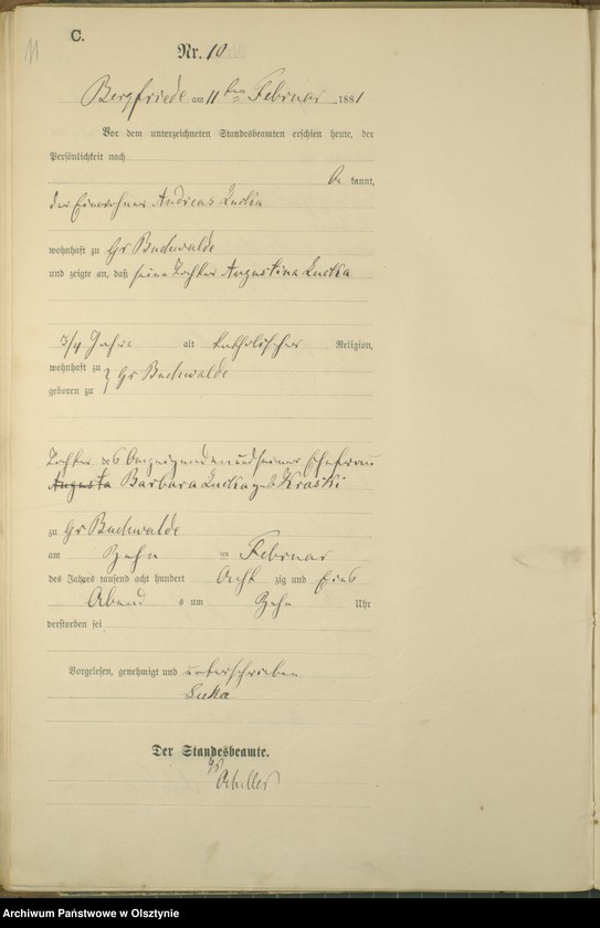 image.from.unit.number "Sterbe-Haupt-Register Nr 1 - 70"