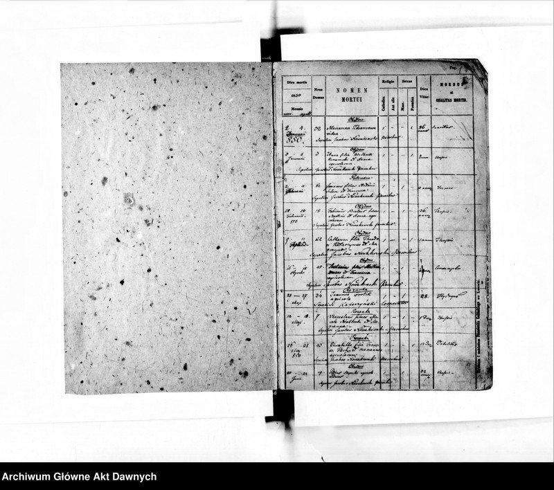 image.from.unit.number "Parafia: Kamionka Strumiłowa. Dekanat: Gliniany. Księga metrykalna zgonów dla całej parafii."