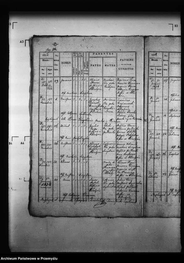 Obraz 17 z jednostki "[Kopie ksiąg metrykalnych parafii Radochońce z filią Horysławice (dekanat Niżankowice)]"