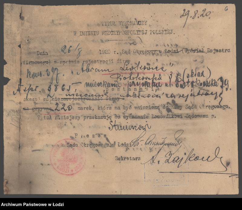 Obraz 8 z jednostki "Abram Lewkowicz- sprzedaż manufaktury"