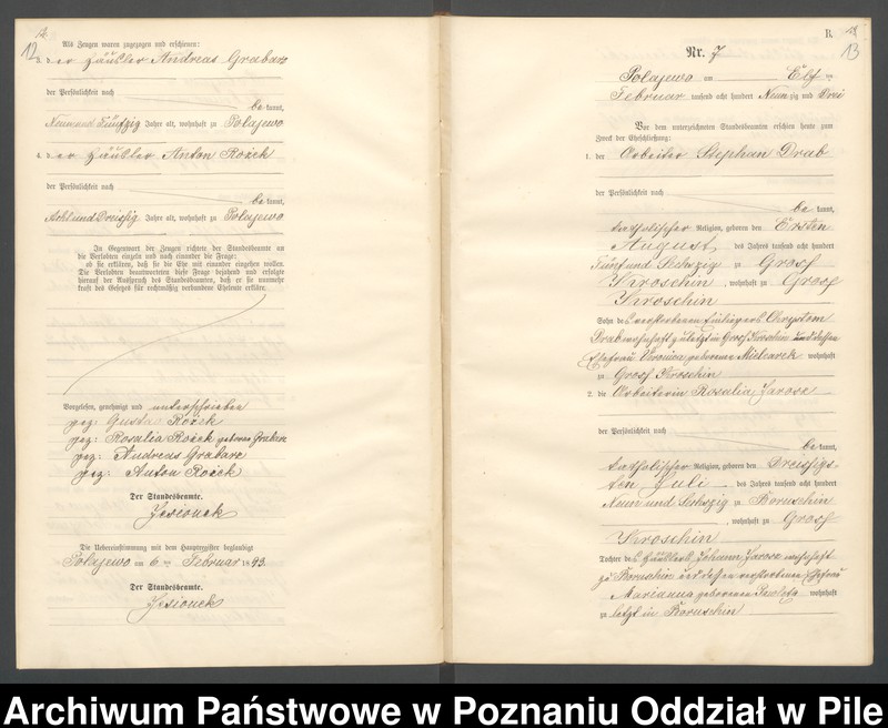 Obraz 9 z jednostki "Księga małżeństw"