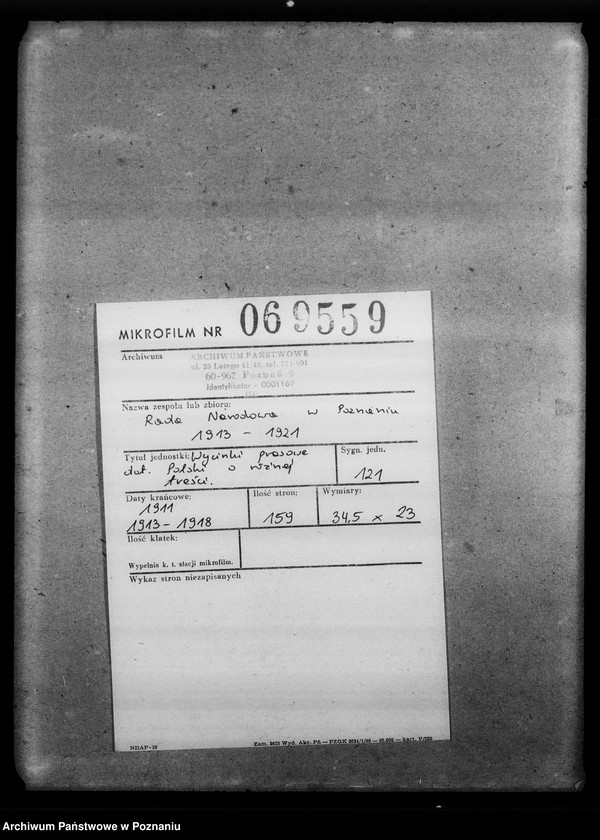 image.from.unit.number "Wycinki prasowe dotyczące Polski o różnej treści"