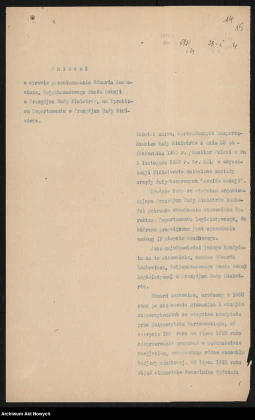 image.from.unit.number "Nominacje i dymisje w Biurze Prezydium Rady Ministrów"