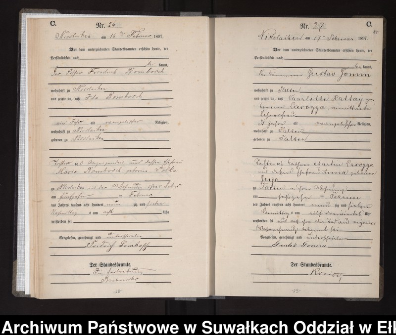 image.from.unit.number "Sterbe-Haupt-Register des Königlichen Preussischen Standes-Amtes Nikolaiken Kreis Sensburg"