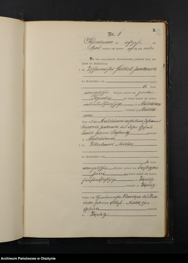 image.from.unit.number "Heiraths-Haupt-Register Nr 1 - 40"