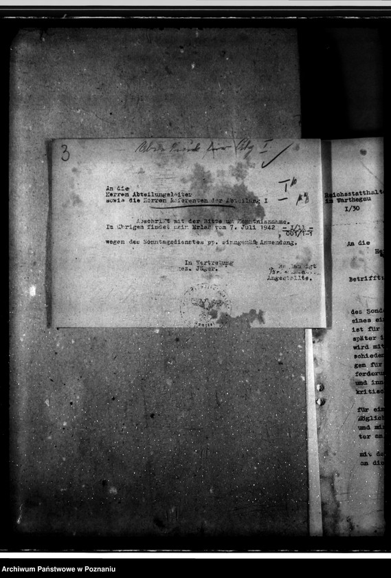 Obraz 6 z jednostki "Rundschreiben des Reichsstatthalters"