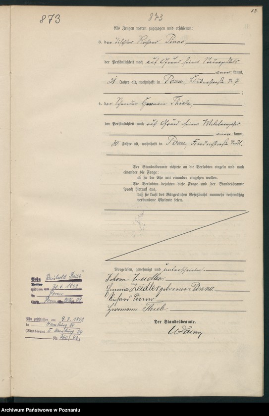 Obraz 16 z jednostki "Księga miejscowa małżeństw"