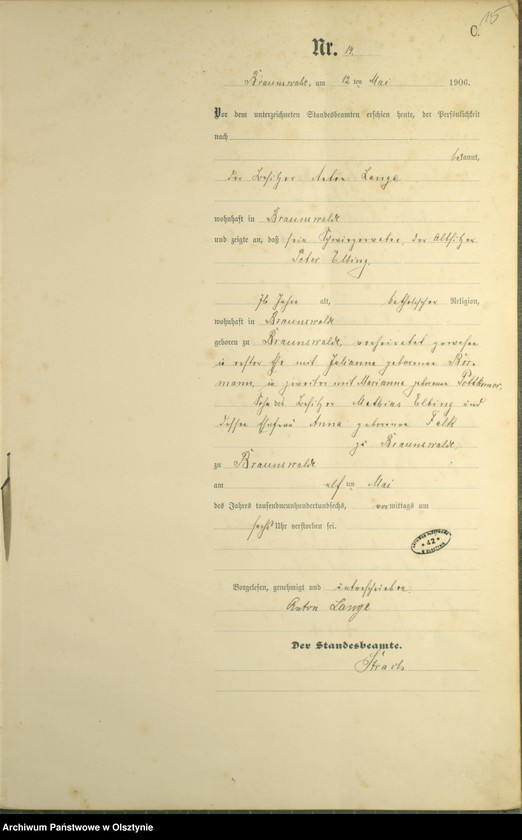 image.from.unit.number "Sterbe-Haupt-Register Nr.1-35"