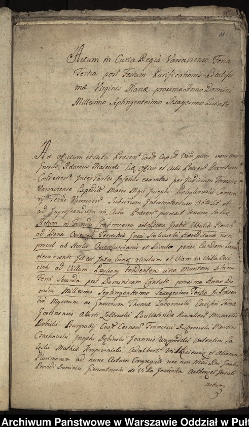 image.from.unit.number "Ekstrakty z ks. gr. i ziem. warszawskich oraz sumariusze dokumentów przedstawianych przez strony jako materiał dowodowy w sprawach z lat 1755-1767 między opatem Walentym Michałem Żółtowskim i konwentem a Jakubem i Anną Stokowskimi o rozgraniczenie dóbr opackich Grabie i Grabia Wólka i dóbr Stokowskich Osieczek i Przekory oraz o wzajemne szkody"