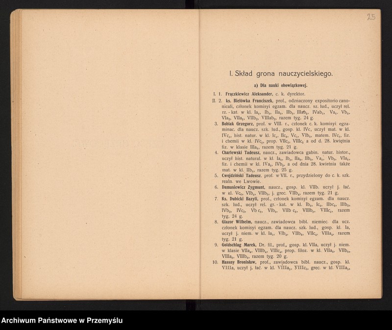 image.from.unit.number "Sprawozdanie Dyrekcji c.k. Gimnazjum Wyższego w Brzeżanach za rok szkolny 1912/13"