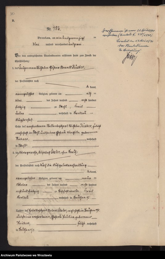 image.from.unit.number "Heiraths-Haupt-Register Breslau I 1902 Band 3"