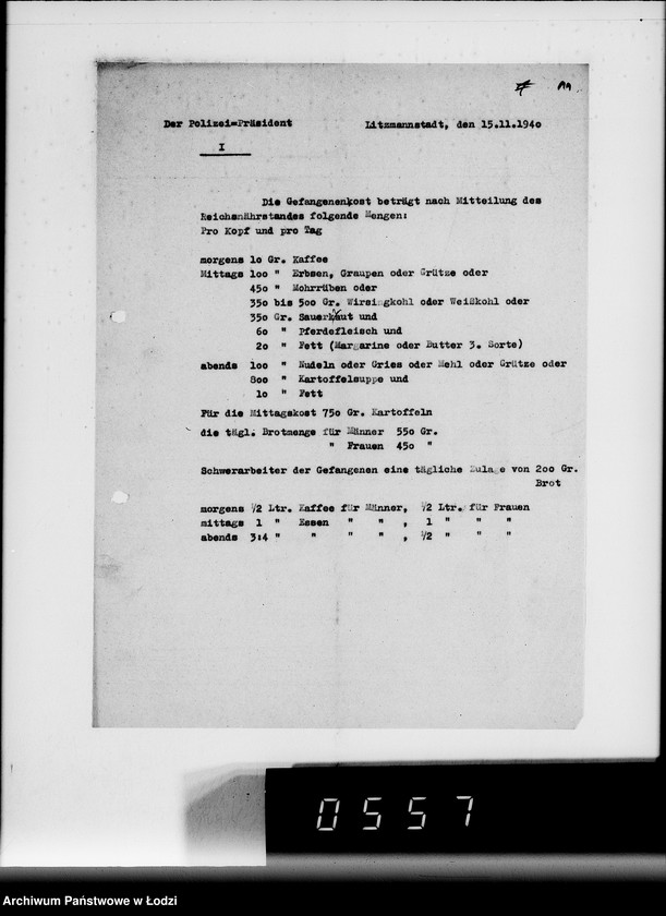 Obraz 15 z jednostki "Lebensmittel-Zuteilungssätze für die Juden-Versorgung"
