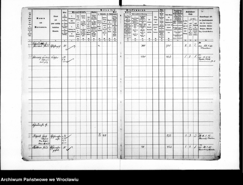image.from.unit.number "Einkommen - Nachweisungen zur Klessensteuerrollen"