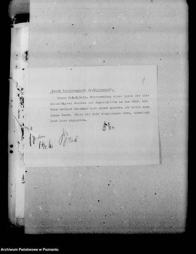 Obraz 6 z jednostki "Personalnachweisungen der Regierungen"