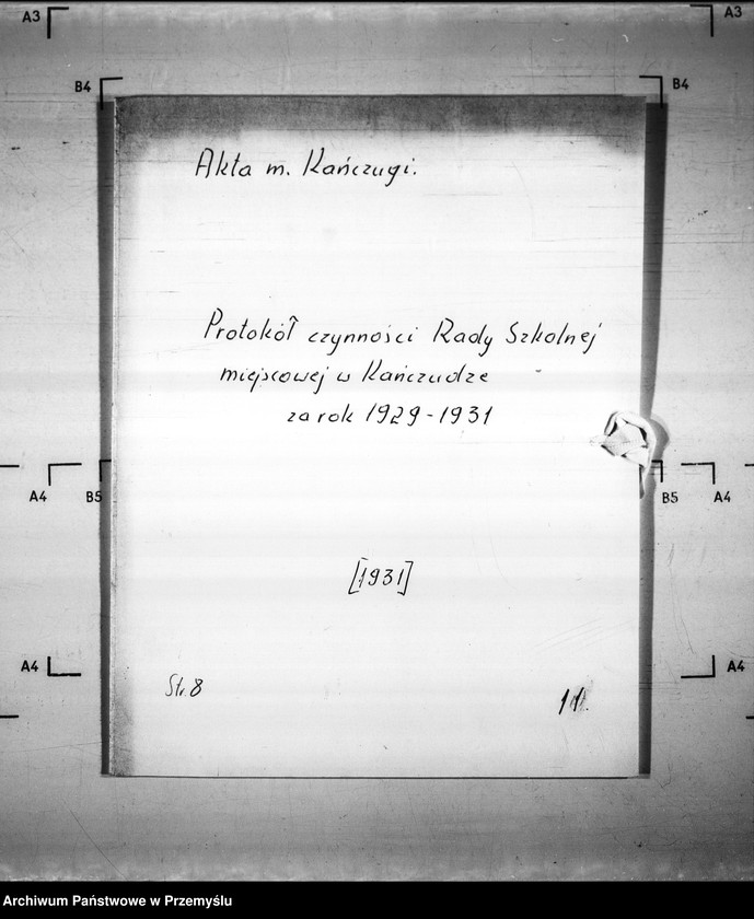 Obraz z jednostki "Protokół czyności Rady Szkolnej Miejscowej w Kańczudze za rok 1929-1931"