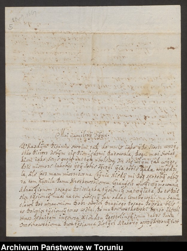 image.from.unit.number "[Władysław Kazimierz Guldenstern. M. in. listy Michała Korybuta Wiśniowieckiego]"