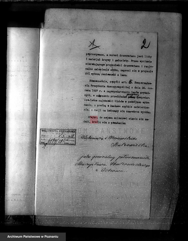 Obraz 6 z jednostki "Nadzór nad gospodarką w lasach majętności Cichowo powiat kościański"