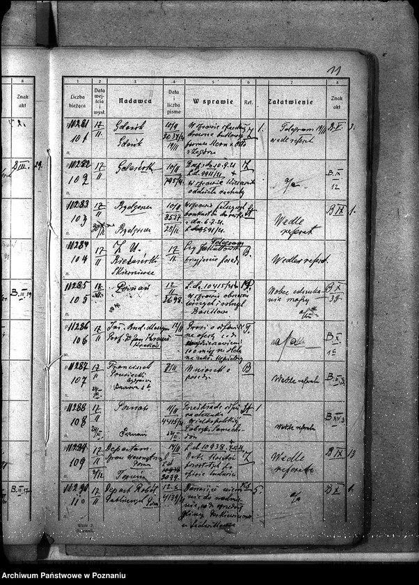 Obraz 15 z jednostki "Dziennik podawczy"