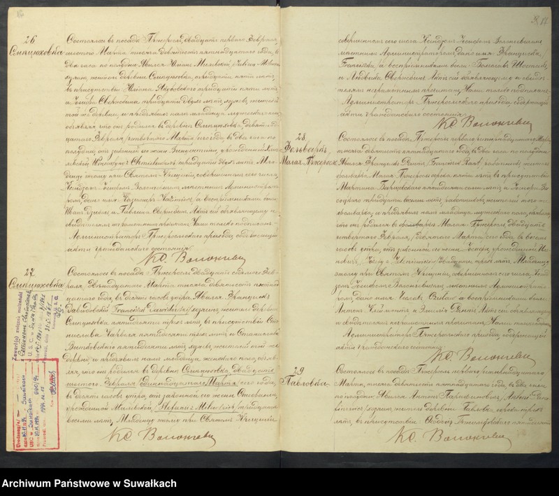 Obraz 11 z jednostki "[Księga akt urodzeń, małżeństw i zgonów parafii rzymskokatolickiej w Przerośli z 1915 roku]"