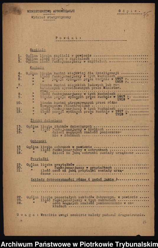 image.from.collection.number "Ochronki, szpitale i przytułki dla starców i kalek. Trudne realia piotrkowskiej służby zdrowia u progu niepodległości111"