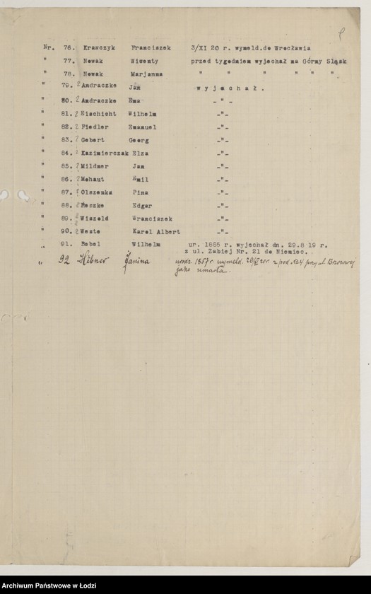 Obraz 11 z jednostki "Spis Górnoślązaków"