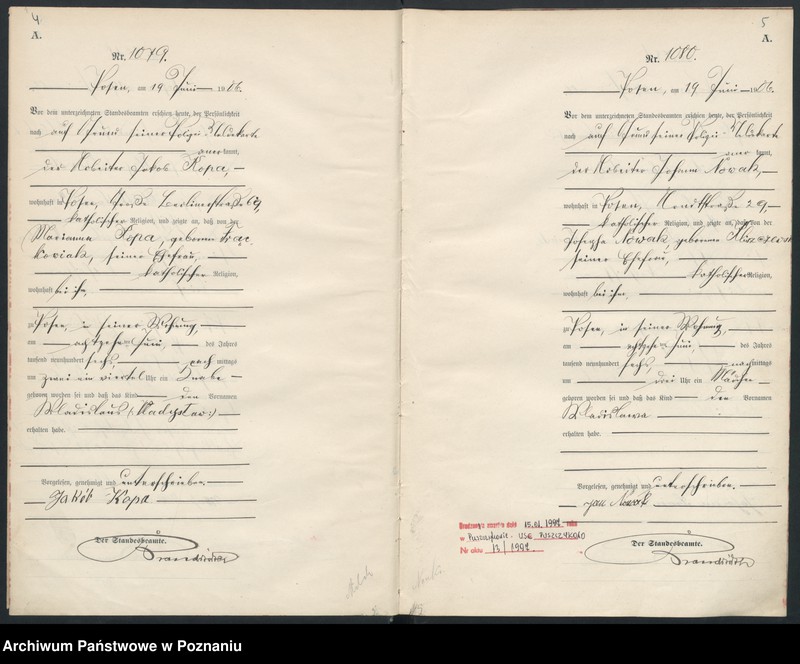 Obraz 5 z jednostki "Księga miejscowa urodzeń"