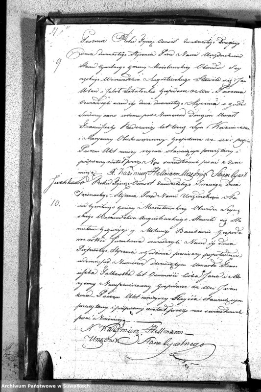 image.from.unit.number "Akta Umarłych Gminy Mirosławskiey na Rok 1823"