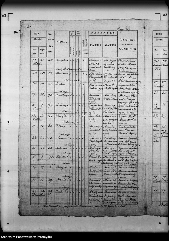 Obraz 6 z jednostki "[Kopie ksiąg metrykalnych parafii Radenice z filiami Czyżowice, Podliski, Wiszenka (dekanat Mościska)]"