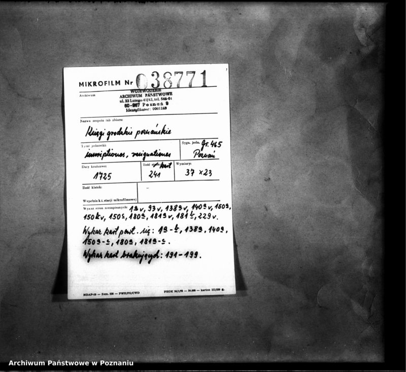 Obraz 2 z jednostki "Inscriptiones, resignationes [protocollon]"