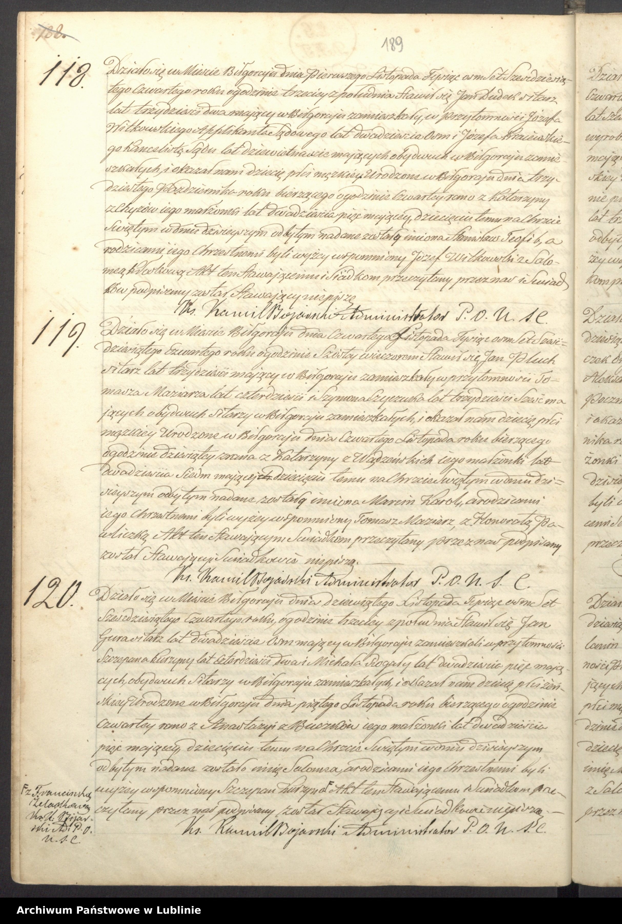 Skan z jednostki: Księga urodzeń