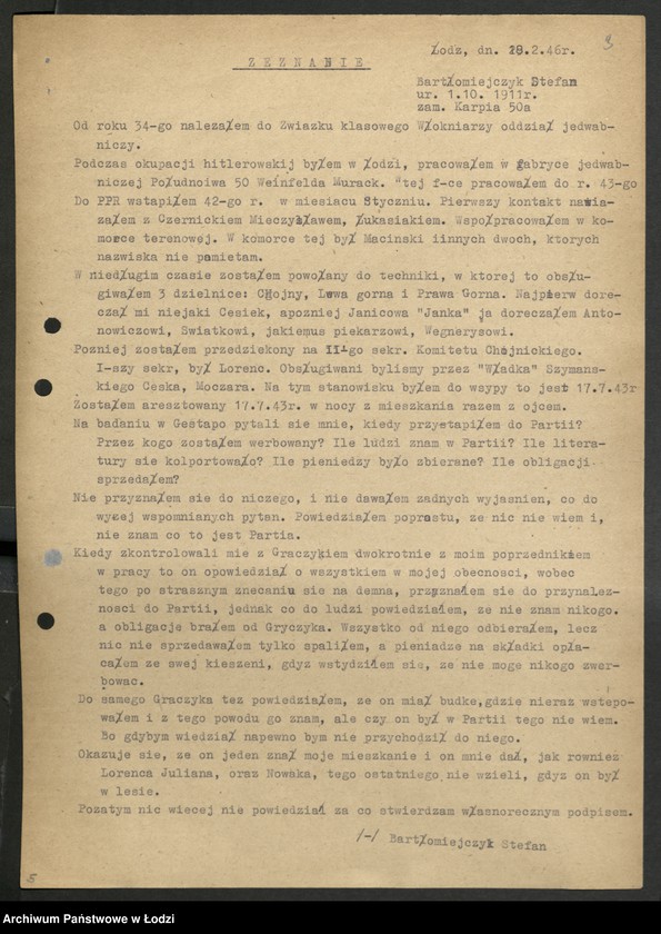 Obraz 4 z jednostki "Akta dotyczące spraw członków partii od A do C"