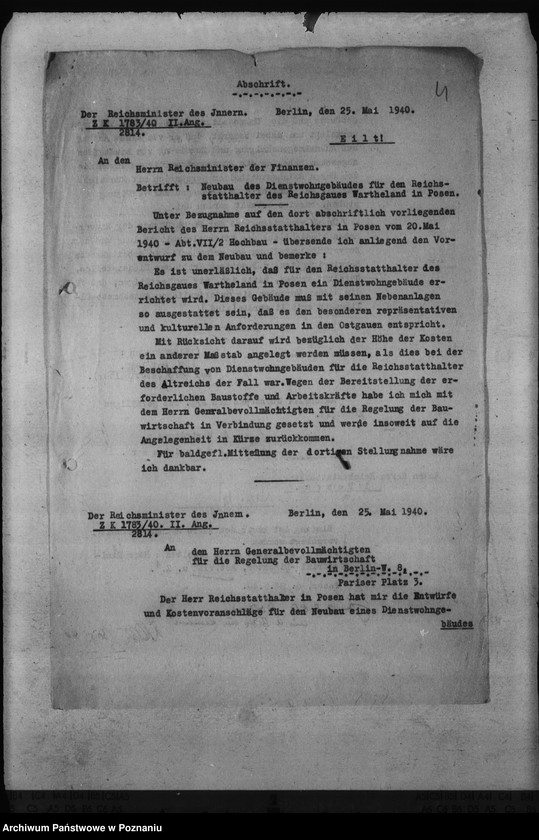 Obraz 8 z jednostki "Finansowanie przebudowy zamku w Poznaniu"