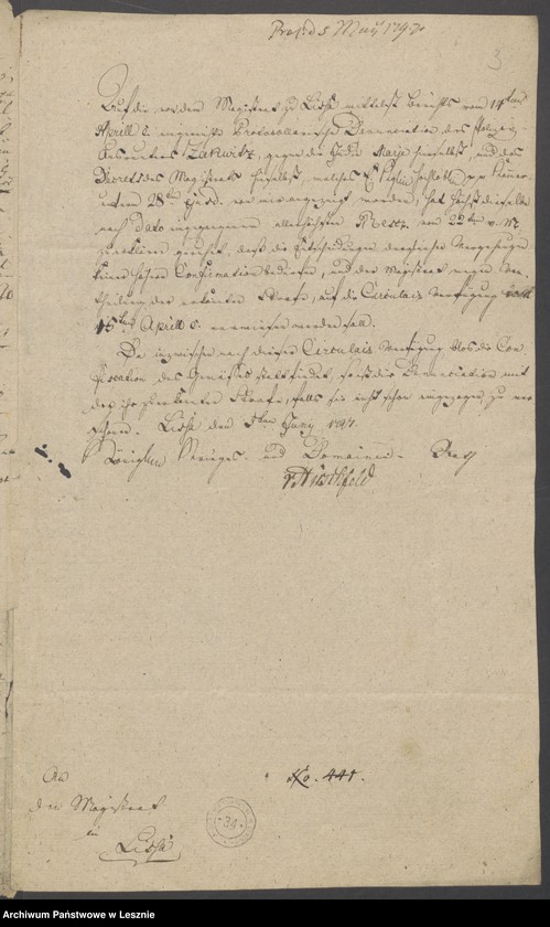 Obraz 5 z jednostki "[Denunziation des Polizeimeisters Zachwitz gegen Juden Marje]"