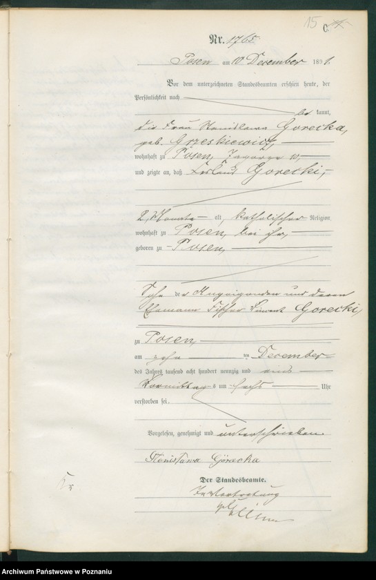 Obraz 18 z jednostki "Księga zgonów t. V"