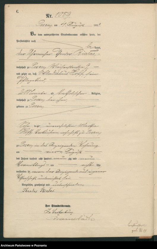 Obraz 7 z jednostki "Księga zgonów t. III"