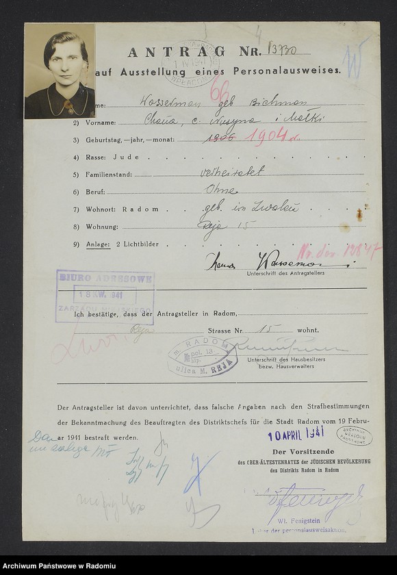 image.from.unit.number "[Wnioski o wydanie dowodów osobistych oraz nie odebrane dowody Waserman - Wielgowolska]"