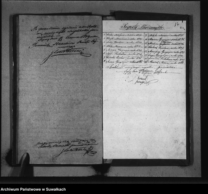 image.from.unit.number "Duplikat Sekty Filiponów gminy Hołny Wolmera z lat od 1843 do 1848"