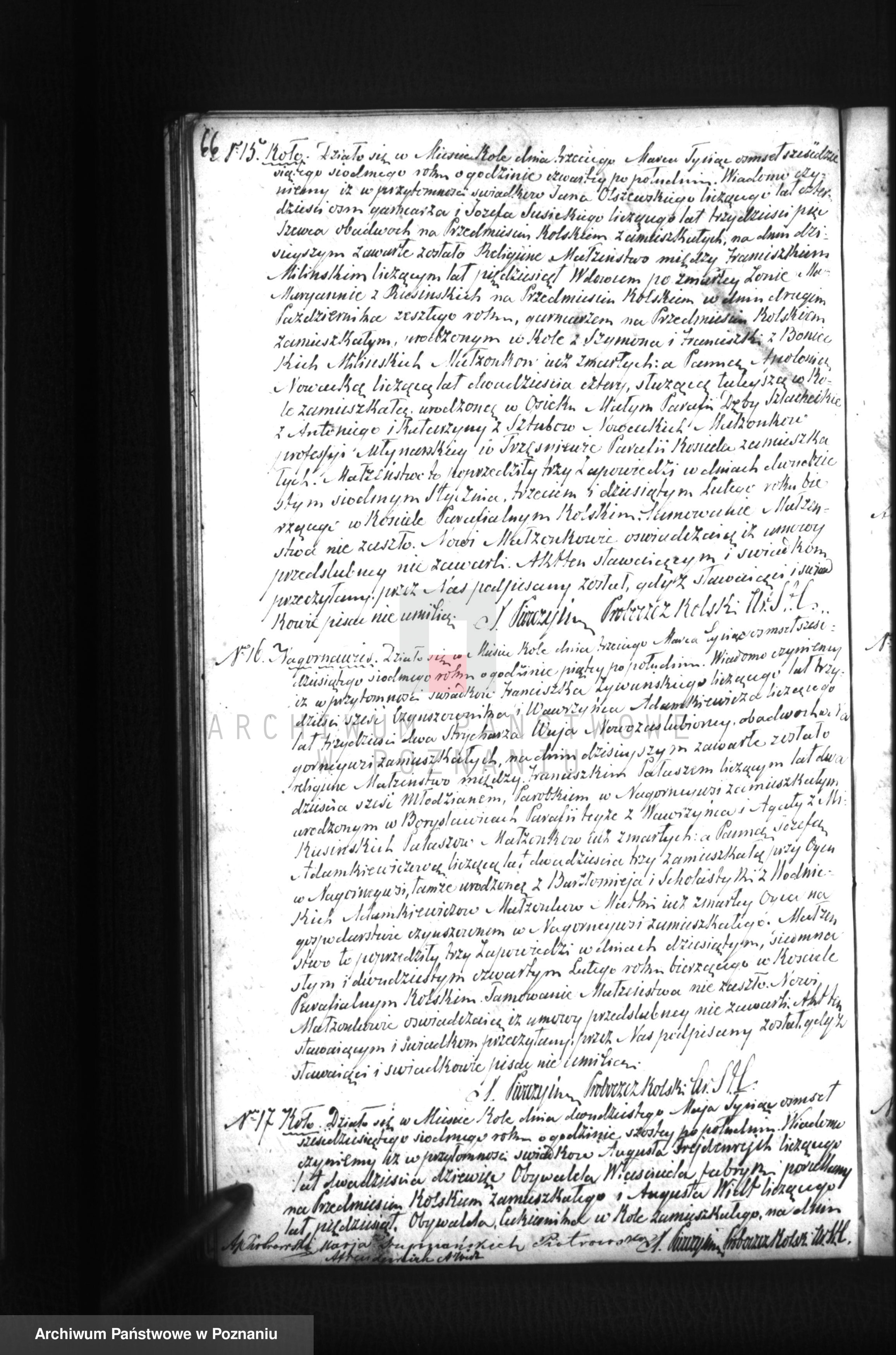 Skan z jednostki: Duplikat księgi urodzeń, małżeństw i zgonu