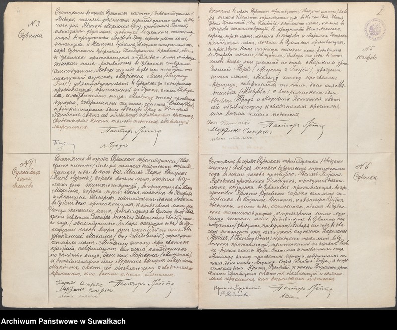 image.from.unit.number "Dublikat aktov o rodivšichsja, brakosočetavšichsja i umieršich evangeličesko-augsburgskago prichoda w gov. Suvalkach na 1913 god"